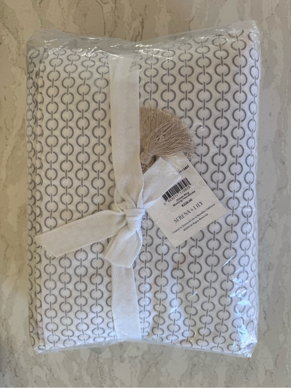 Serena & Lily Classic Ring Sheet Set - Twin - Smoke